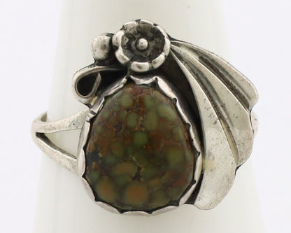 Navajo Ring 925 Silver Damele Turquoise Native American Artist C.80's