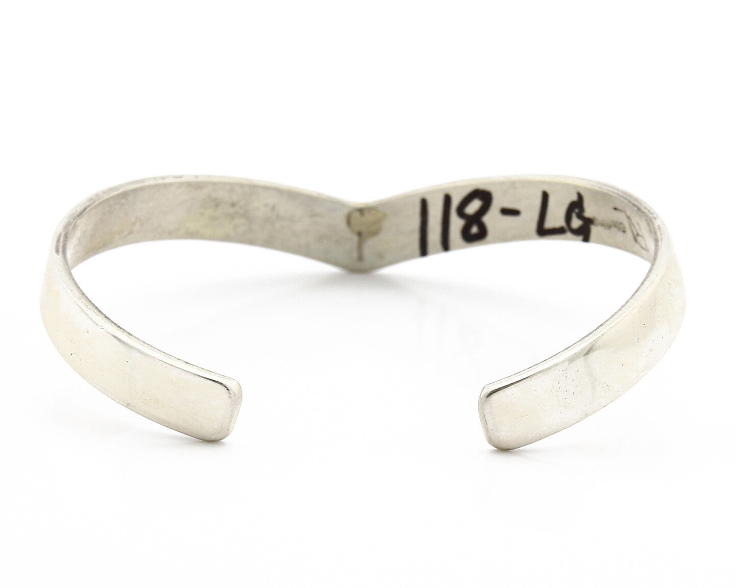 Navajo Bracelet .925 SOLID Silver & 12K Gold Plated Signed Artist RL C.80's