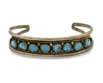 Older Navajo Irvin Chee Turquoise .925 SOLID Silver Handmade Cuff