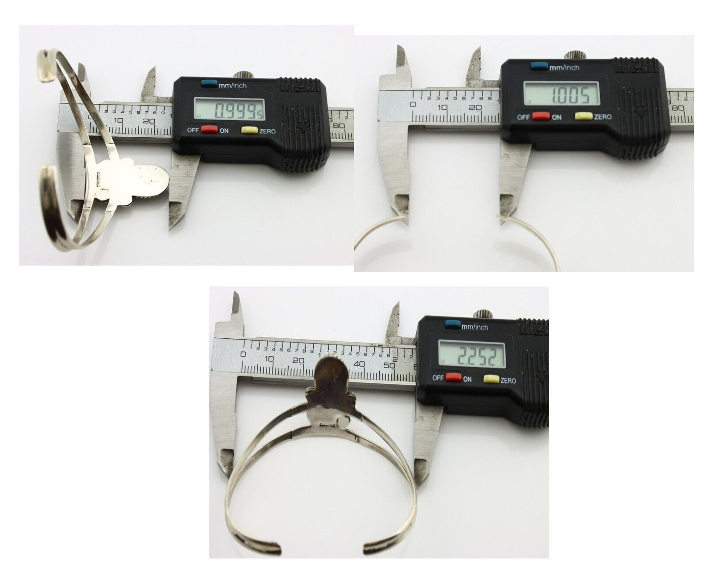 Navajo Bracelet 925 Silver Kingman Turquoise Artist Native American C.80's