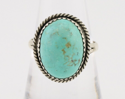 Navajo Handmade Ring 925 Silver Turquoise Native American Artist C.80's