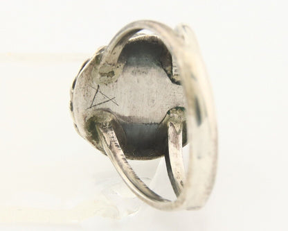 Navajo Ring 925 Sterling Natural Mined Arizona Turquoise C.80's Size 6.0