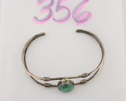 Navajo Cuff Bracelet 925 Silver Natural Blue Turquoise Native American C.80's