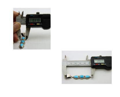 Navajo Necklace 925 Silver Natural Turquoise Artist Kathllen Chavez C.80's