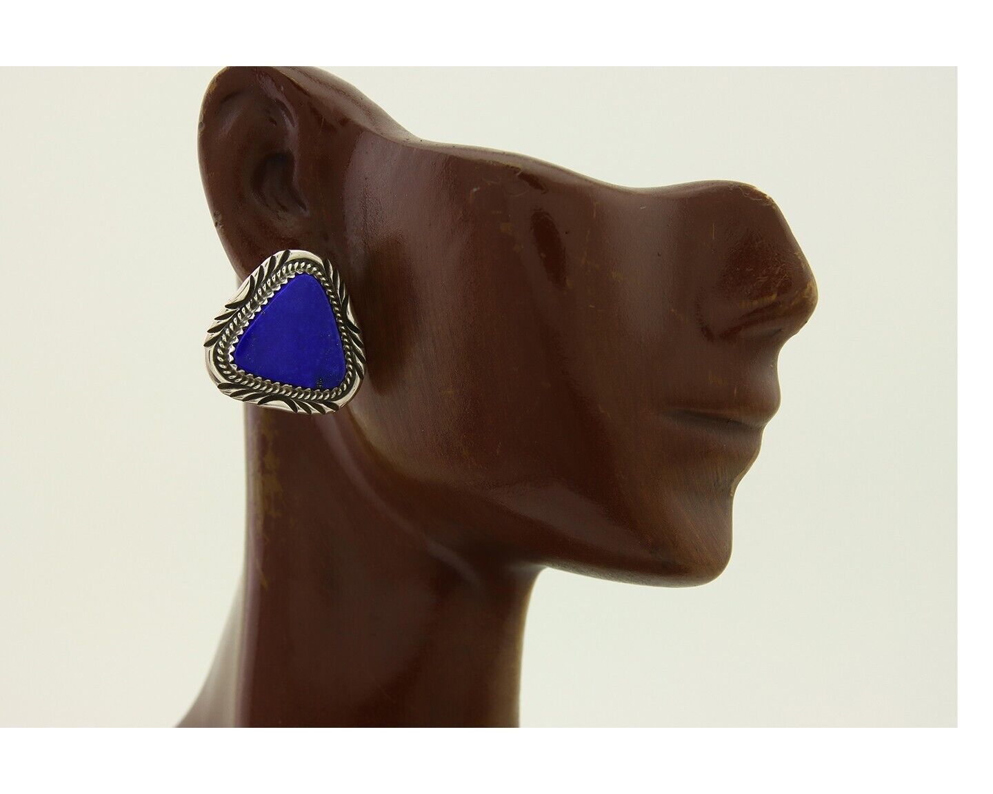 Navajo Pendant Earring Set 925 Silver Lapis Lazuli Signed William Denetdale C80s