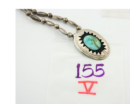 Navajo Sterling Silver Necklace Pendant Handmade Authentic Vintage C.80's