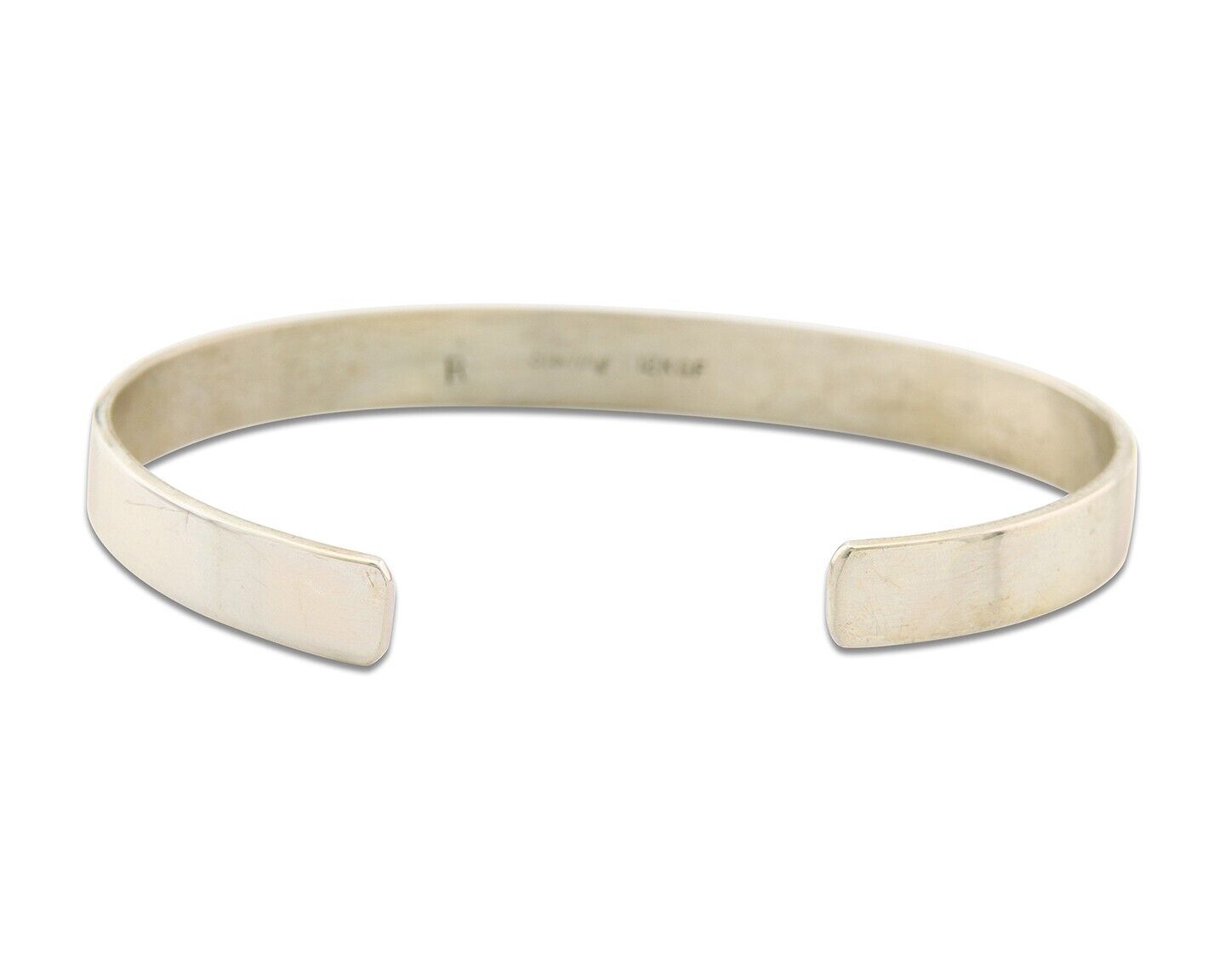 Navajo Bracelet 925 Silver & 12k Yellow Gold Filled Signed R C.80's