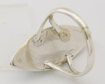 Navajo Ring 925 Silver Turquoise Shell Onyx Spiney Oyster Native Artist C80's