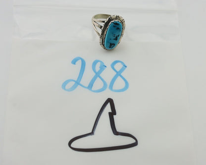 Navajo Ring 925 Silver Sleeping Beauty Turquoise Ben Boyd C.80's