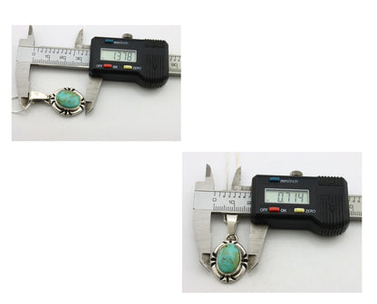 Navajo Necklace 925 Silver Arizona Turquoise Handmade Signed Gecko C.90's