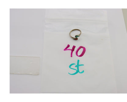 Navajo Handmade Ring 925 Silver Turquoise & Coral Native Artist C.80's