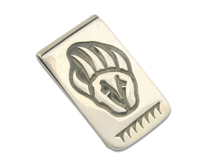 Navajo Money Clip 925 Silver & 999 Nickle Animal Claw Native Artist C.80's