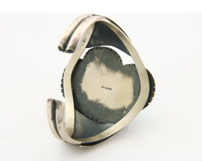 Navajo Bracelet 925 Silver Natural Bisbee Turquoise Cuff Signed Tony Guerro C80s