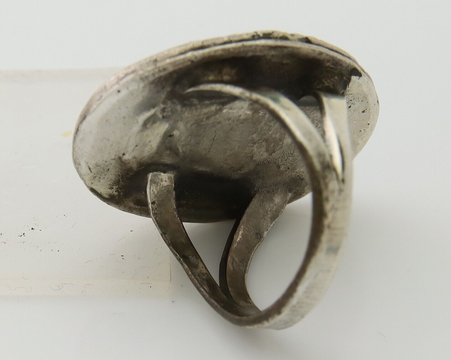 Navajo Handmade Ring 925 Sterling Silver Natural Turquoise Native Artist C.80's