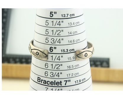 Navajo Bracelet 925 Silver Inlaid Turquoise Cuff Artist Signed Stanley Bain C.80