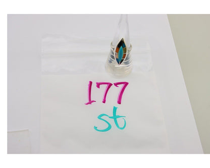 Navajo Ring 925 Silver Turquoise Shell Onyx Spiney Oyster Native Artist C.80's