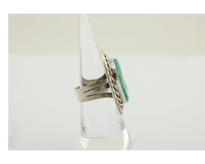 Navajo Ring 925 Silver Royston Turquoise Native American Artist C.80's