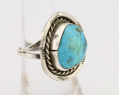 Navajo Handmade Ring 925 Silver Turquoise Native American Artist C.80's