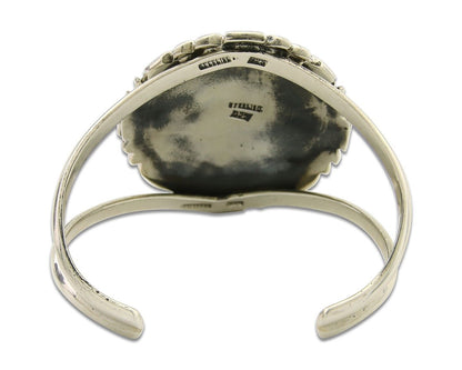 Navajo Cuff Bracelet 925 Silver Cuff Turquoise Cuff Native American Artist C80's