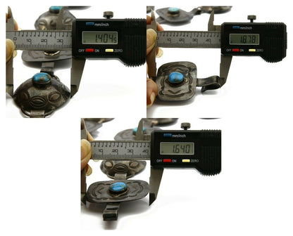 Navajo Old Pawn Concho Belt .925 Silver Natural Turquoise C.1940's