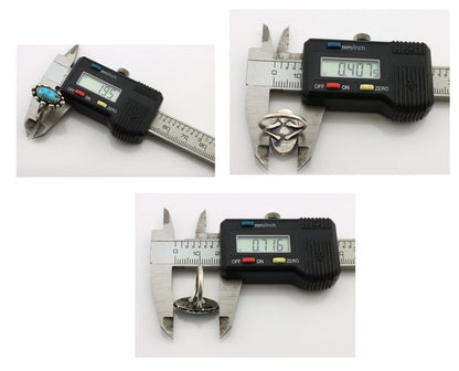 Navajo Ring 925 Silver Sleeping Beauty Turquoise Signed SkyStone Creations C80s