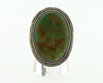 Navajo Ring 925 Silver Manassas Turquoise Tobe Turpen Native Artist C.80's