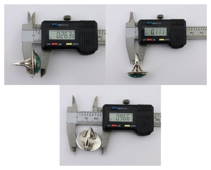 Navajo Ring 925 Silver Turquoise Signed William Denetdale Size 7.25 C.80's