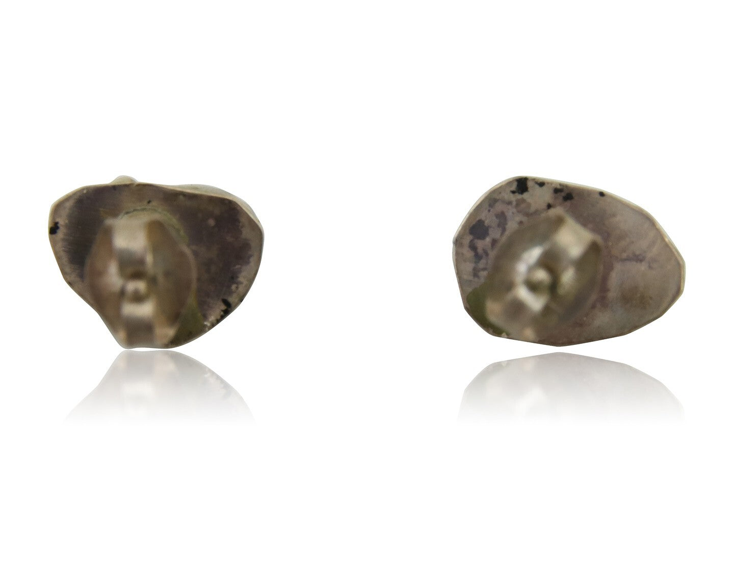 Navajo Earrings 925 Silver Natural Coral & Turquoise Native Artist C.80's