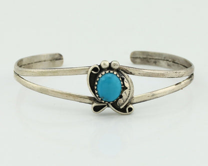 Navajo Slave Bracelet 925 Silver Natural SB Turquoise Native American C.80's