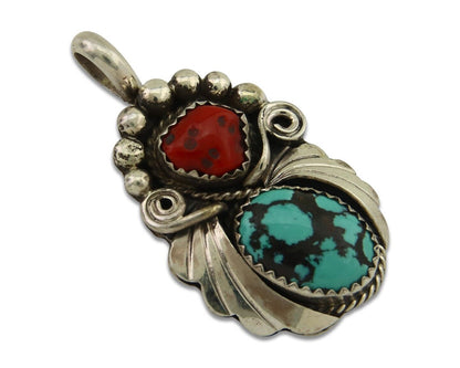 Navajo Necklace 925 Silver Spiderweb Turquoise Artist Signed Justin Morris C80s