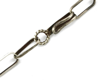 Navajo Squash Necklace .925 Silver Turquoise Handmade C.80's