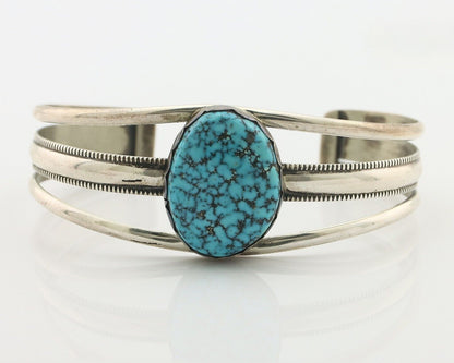 Navajo Bracelet 925 Silver Mine 8 Turquoise Native American Artist C.80's