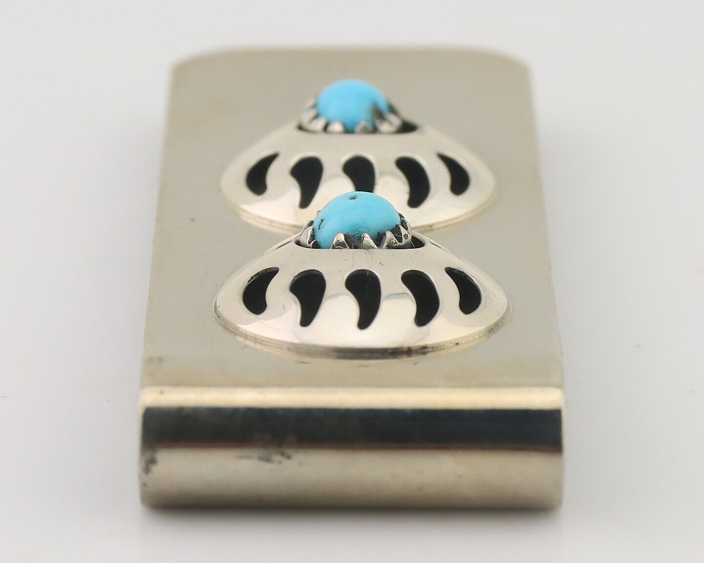 Navajo Claw Money Clip Handmade .925 Silver & .999 Nickle Native Artist C.80's