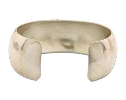 Navajo Bracelet 925 Silver Onyx Artist Signed Carol Felley & Lorenzo Secatero