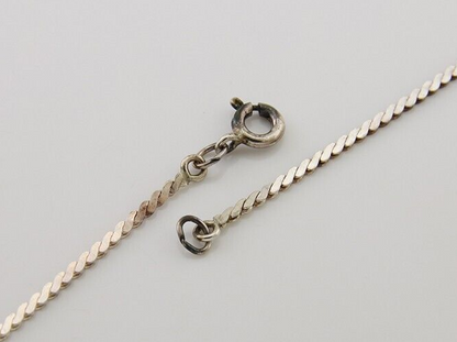 Navajo Heart Necklace 925 Silver Natural Turquoise Artist Signed C.80's