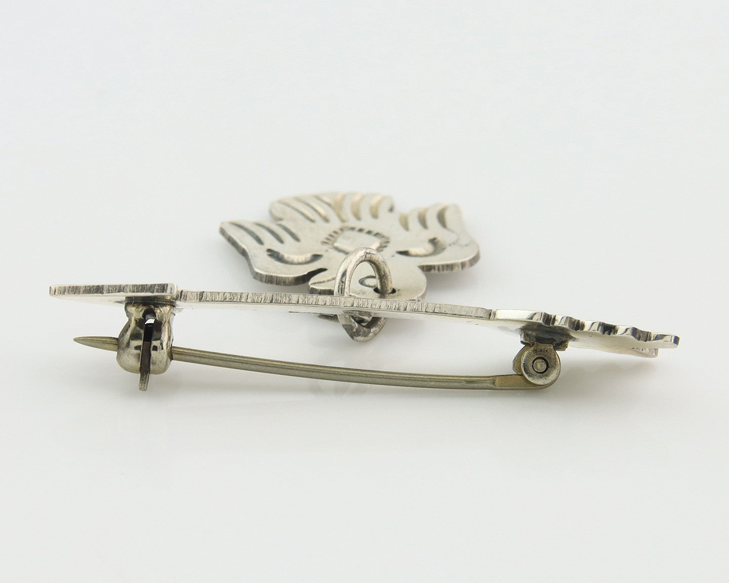 Navajo Pin Sterling Silver Thunderbird Arrow Artist Native American Artist