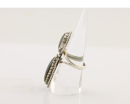 Navajo Handmade Ring 925 Silver Natural Tuquoise Artist Signed B Yazzie C.80's