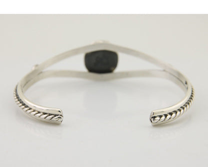 Navajo Bracelet 925 Silver Blue Turquoise Artist Signed Gecko C.80's