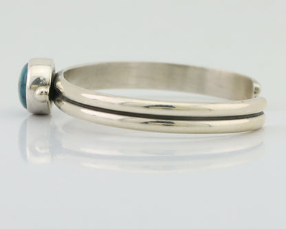 Navajo Cuff Bracelet 925 Silver Natural Blue Turquoise Native American C.80's