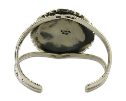 Navajo Cuff Bracelet 925 Silver Cuff Turquoise Cuff Native American Artist C80's