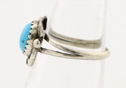Navajo Ring 925 Silver Turquoise Artist Signed SkyStone Creations C.80's