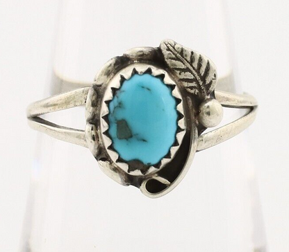 Navajo Ring 925 Silver Turquoise Artist Signed SkyStone Creations C.80's