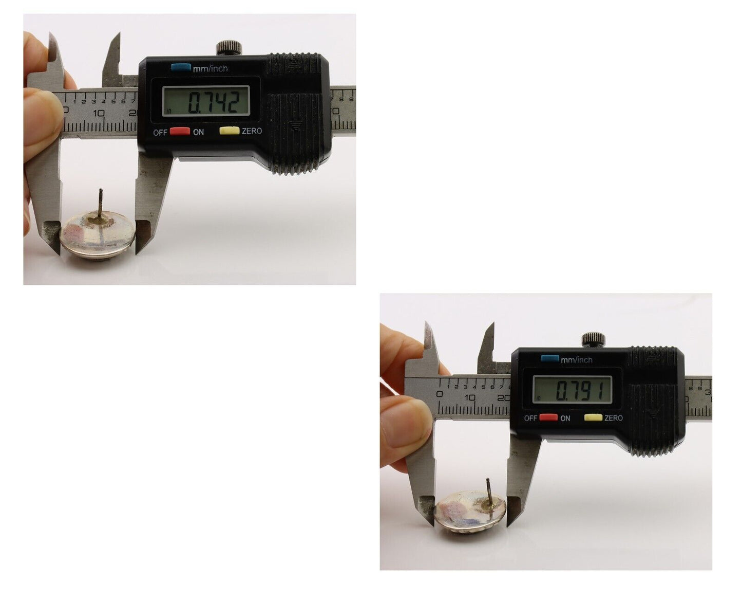 Navajo Earrings 925 Silver Natural Mined Turquoise Native American Artist C.80's