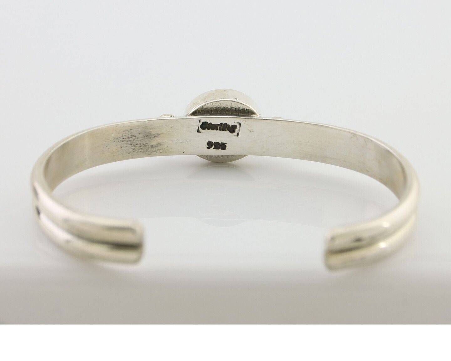 Navajo Cuff Bracelet 925 Silver Natural Blue Turquoise Native American C.80's