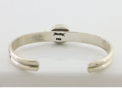 Navajo Cuff Bracelet 925 Silver Natural Blue Turquoise Native American C.80's