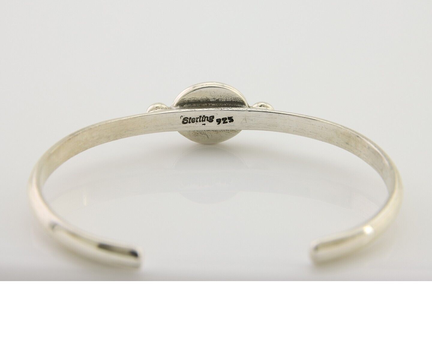 Navajo Kingman Turquoise Bracelet 925 Silver Artist Native American C.80's