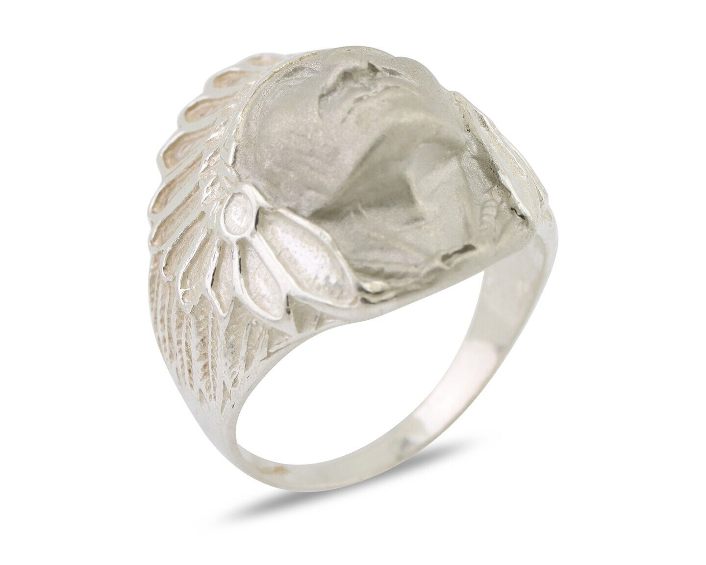 Indian Chief Ring 925 Sterling Silver SOLID CAST 925 STERLING SILVER Size 12.25