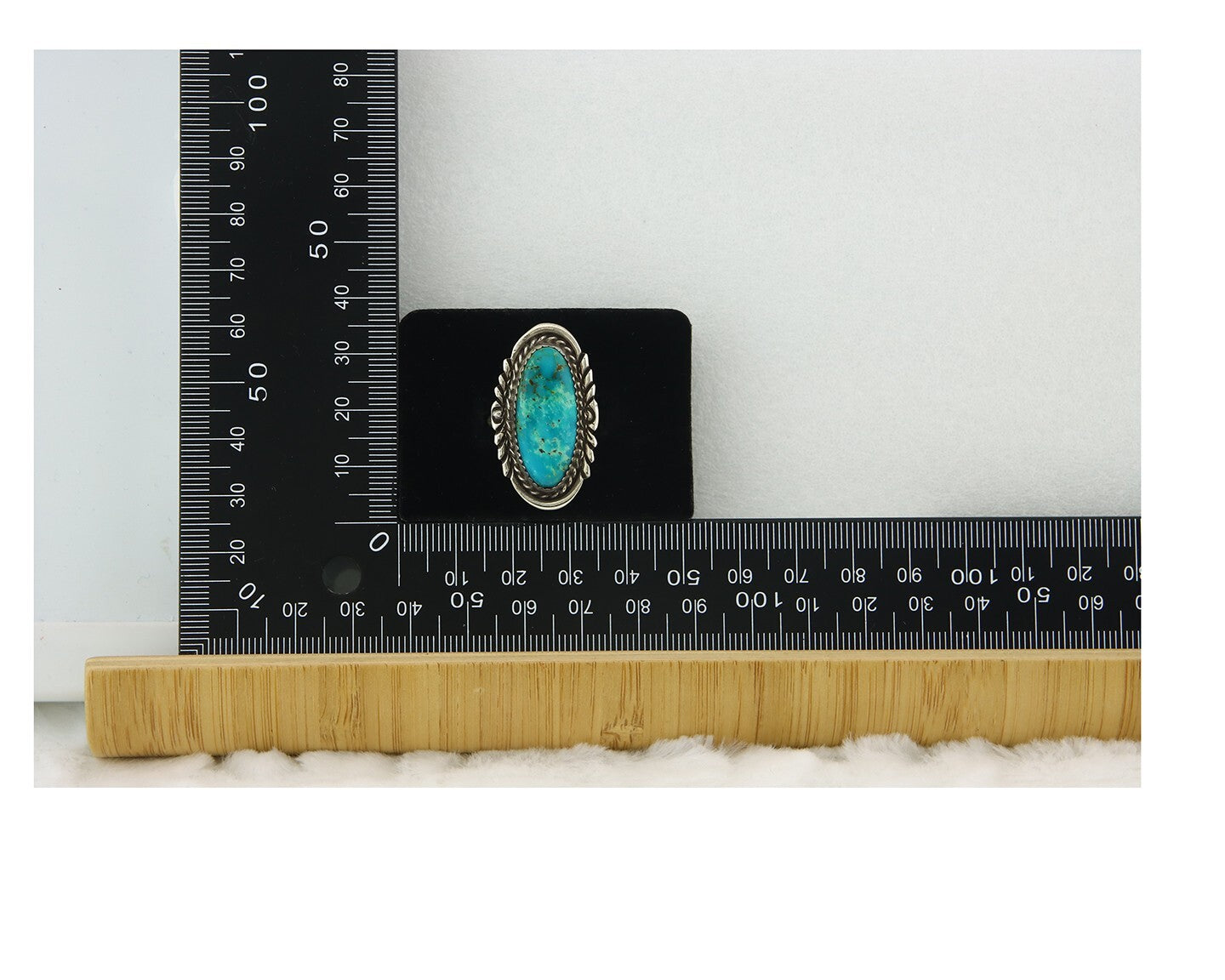 Vintage Navajo Ring 925 Sterling Silver Authentic Turquoise Handmade Size 6.75