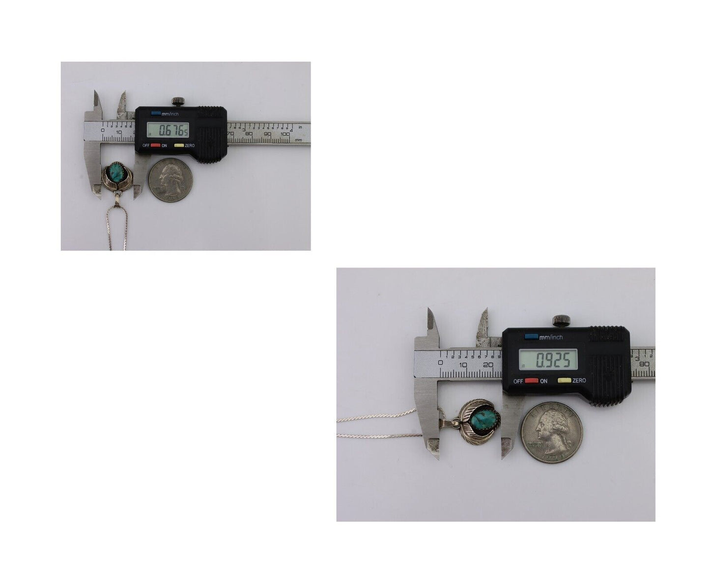 Navajo Turquoise Necklace 925 Silver Native American Artist C.80's