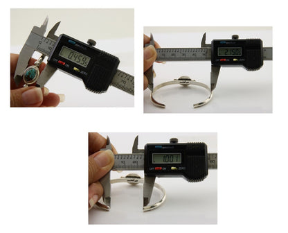 Navajo Kingman Turquoise Bracelet 925 Silver Artist Native American C.80's